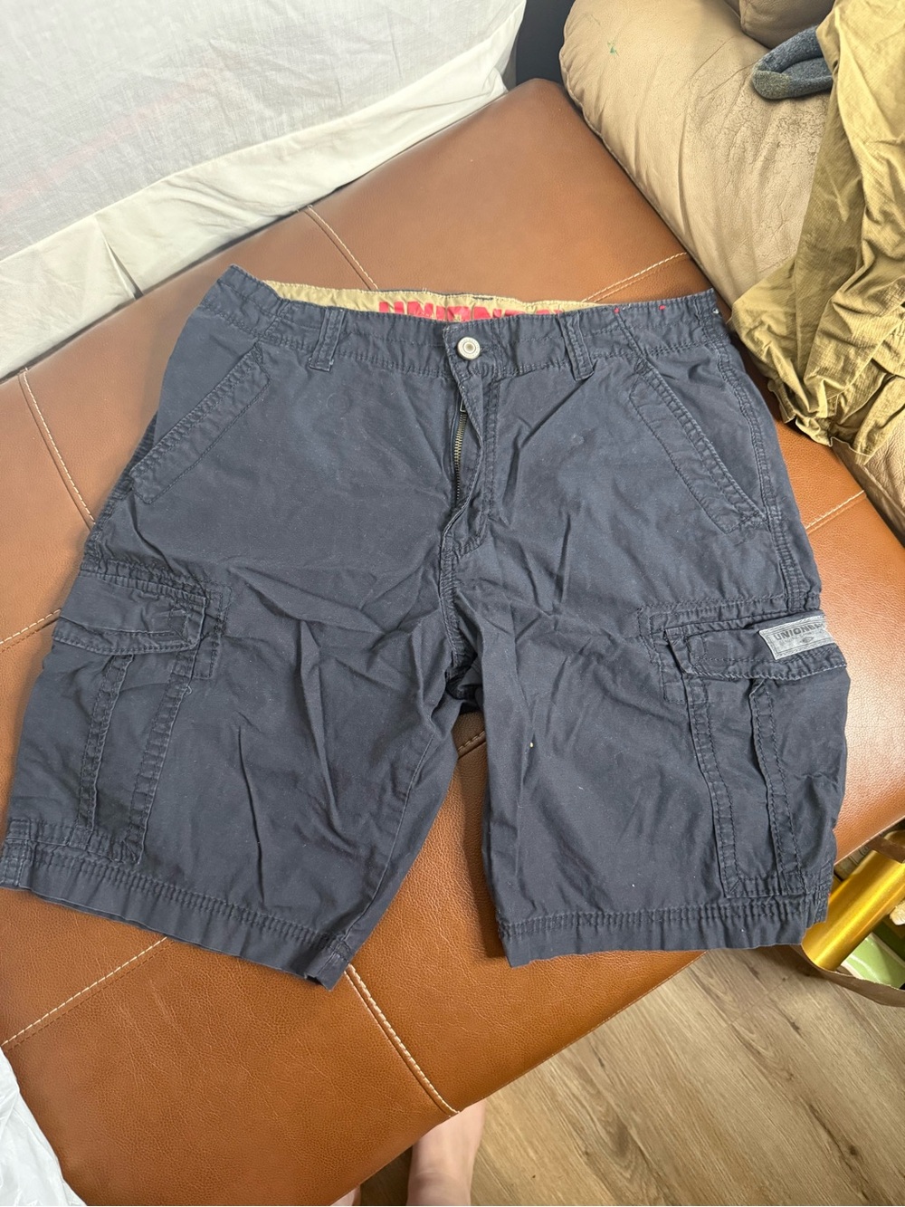 VINTAGE Y2K Men's Casual Union Bay Cargo Shorts - Navy